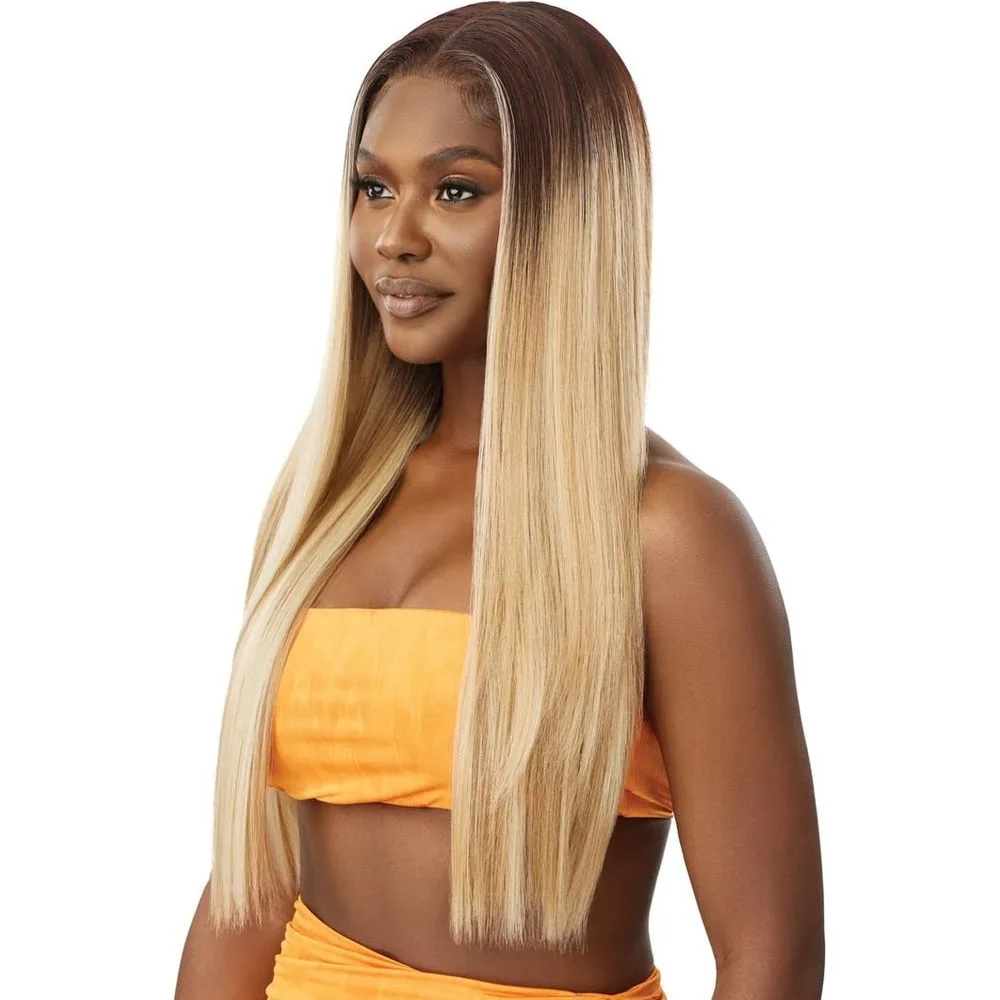 Outre Airtied 100% Fully Hand-Tied Wig Human Hair Blend - Sleek Yaki 28" thumbnail 2