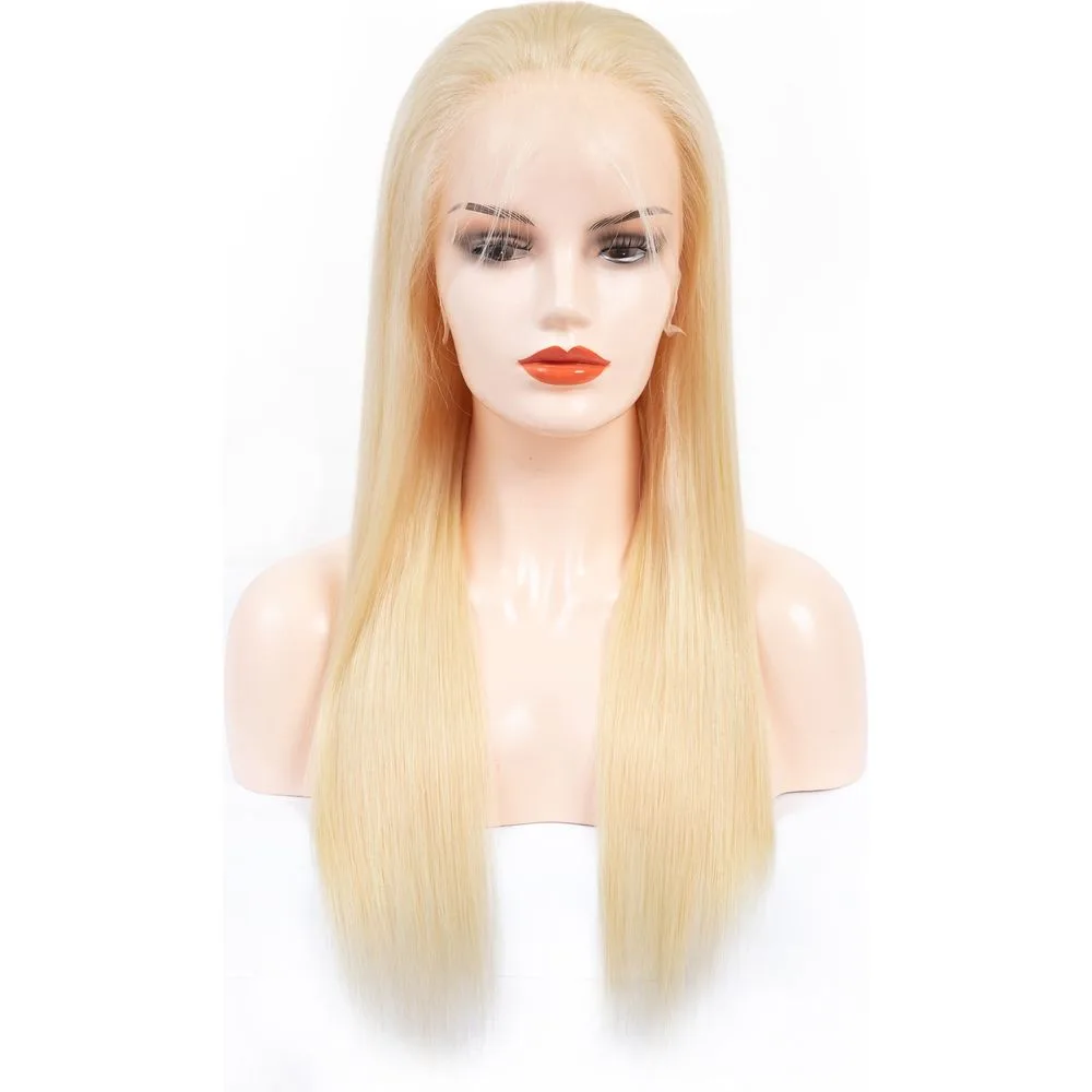 B & B Gold 100% Brazilian Human Hair 13x4 Lace Front Wig - 613 thumbnail 6
