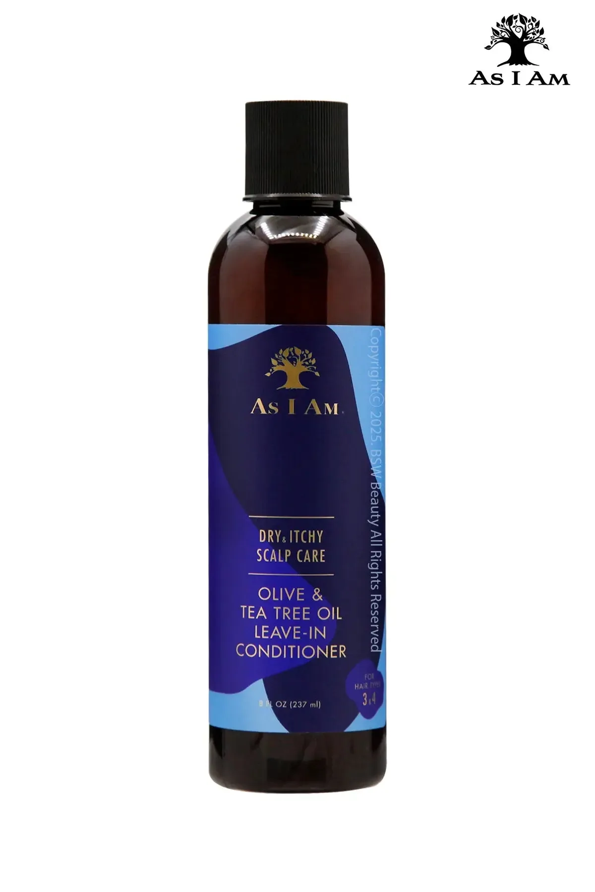AS I AM DRY & ITCHY SCALP CARE OLIVE & TEA TREE OIL LEAVE-IN CONDITIONER 8oz