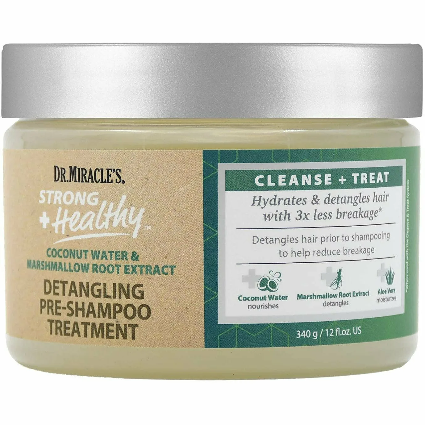 Dr. Miracle's: Strong + Healthy Pre-Shampoo Treatment 12oz