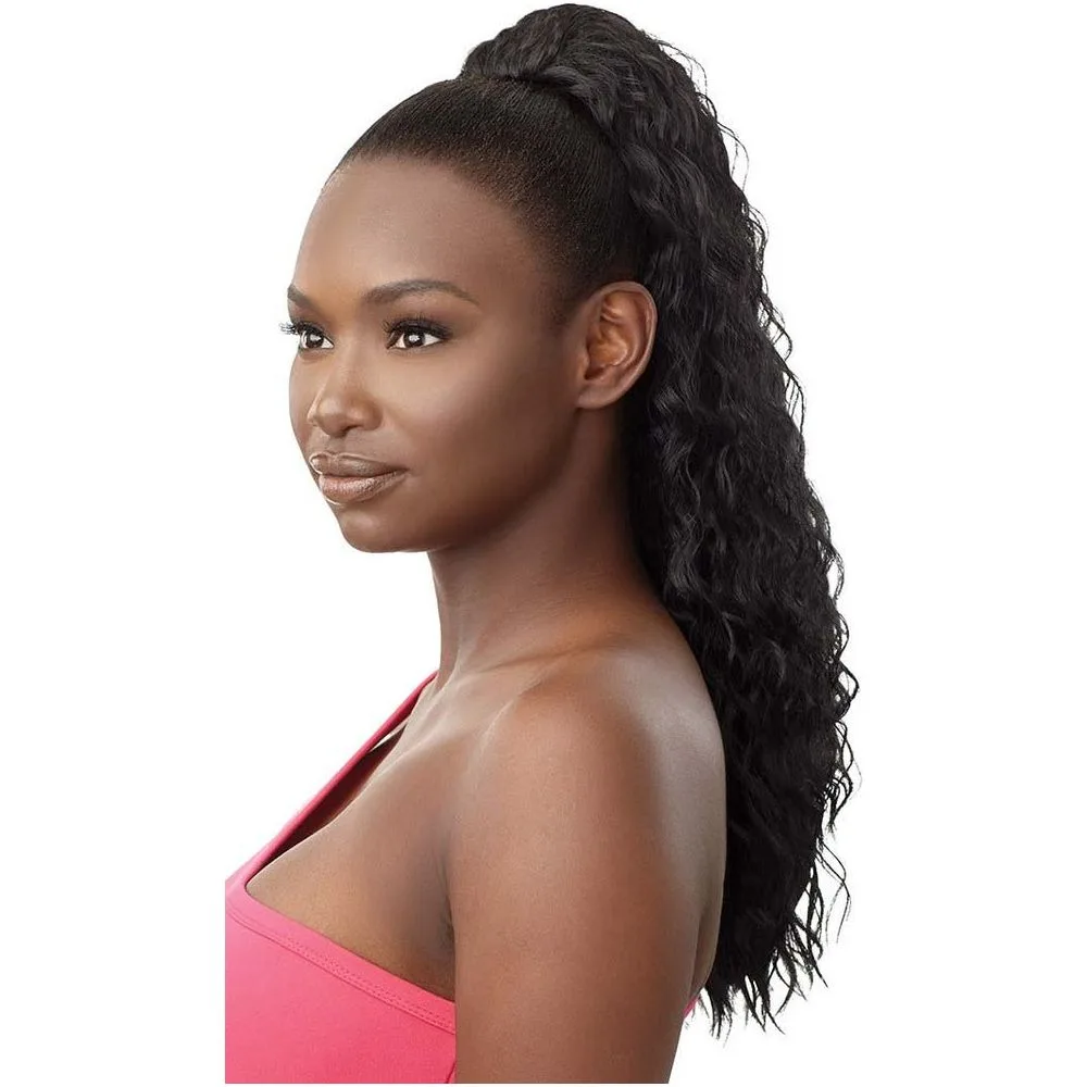 Outre Pretty Quick Synthetic Drawstring Ponytail - Natural Wave 22" thumbnail 3