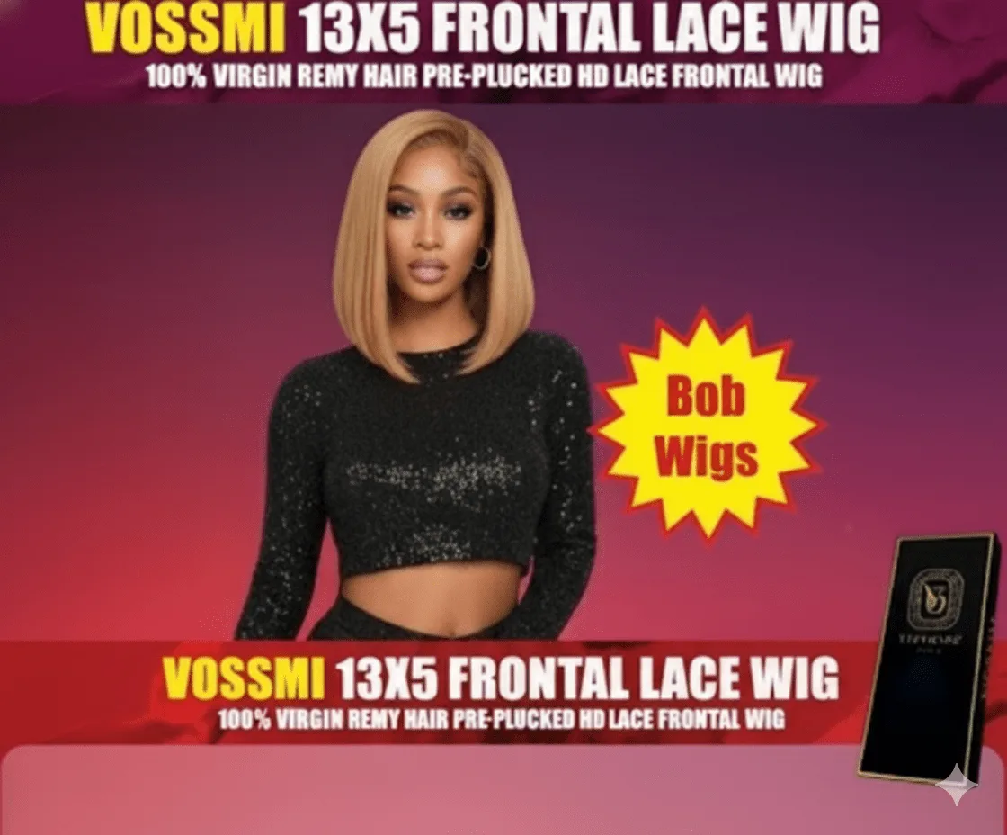 Beautiful Day Vossmi 13x5 Full Frontal HD Lace Bob Wig - Body Wave