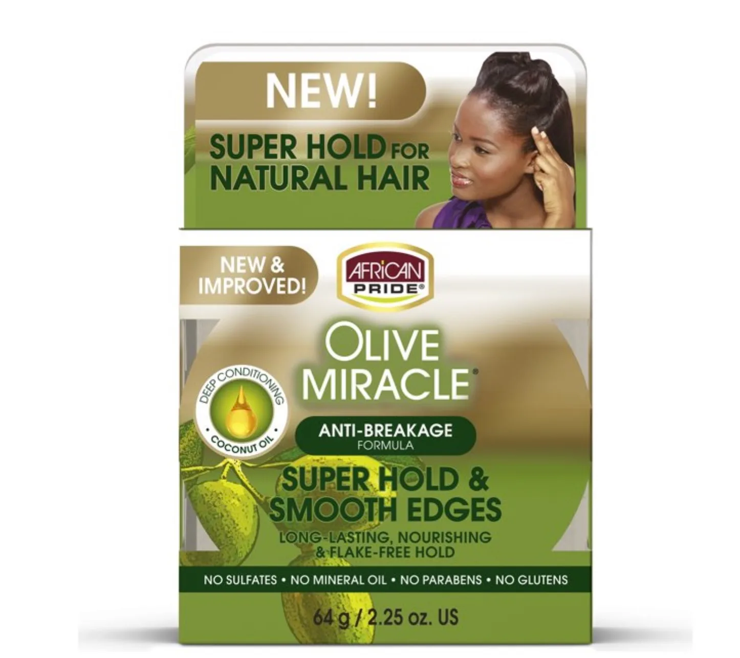 African Pride Olive Miracle Super Hold and Smooth Edges