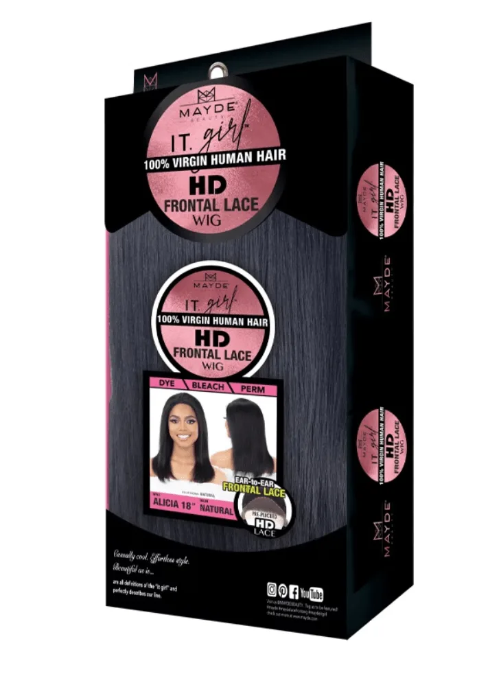 Mayde Beauty It Girl HD Lace Wig Human Hair 18" – Alicia thumbnail 3