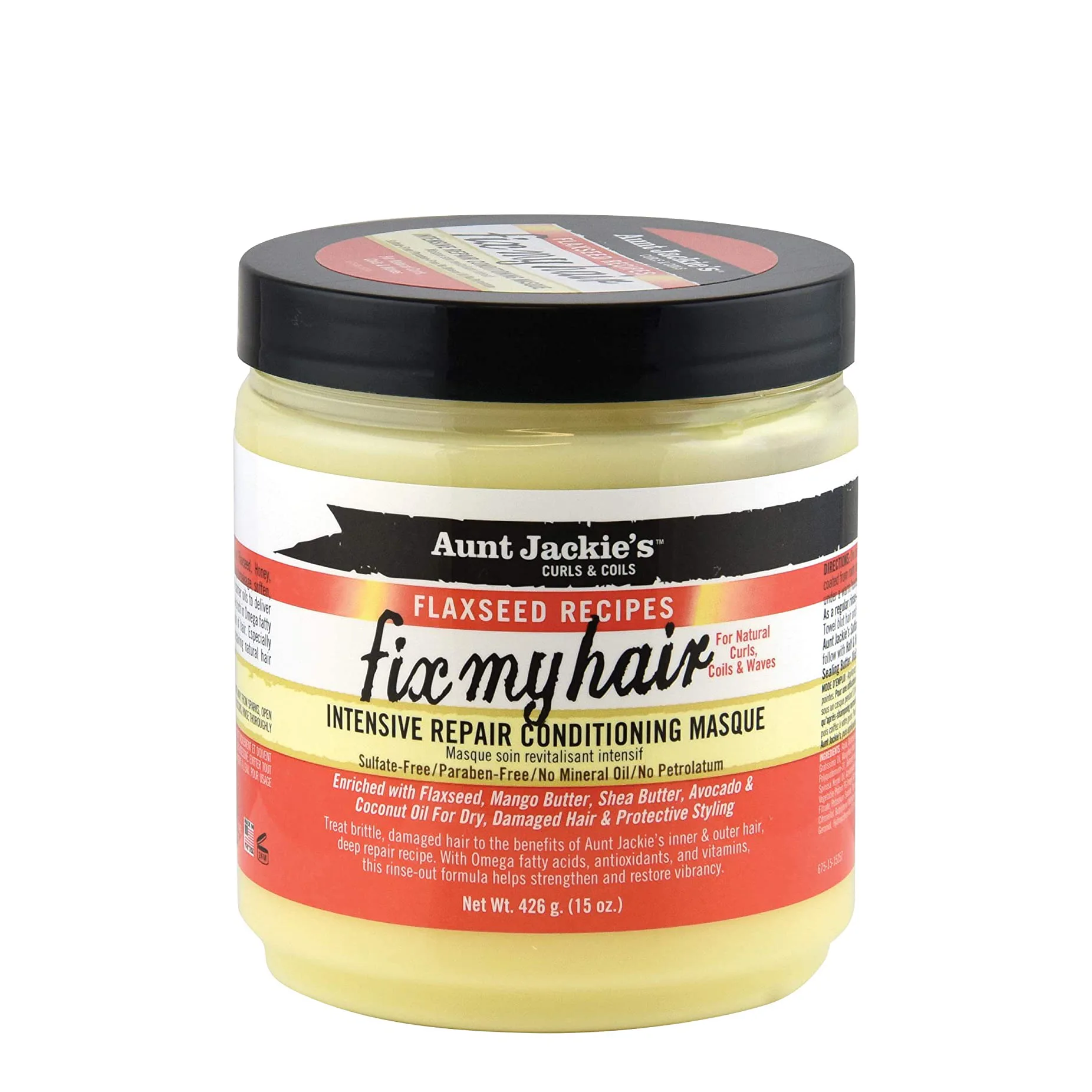 Aunt Jackie's Flaxseed Recipes Intensive Repair Conditioning Masque