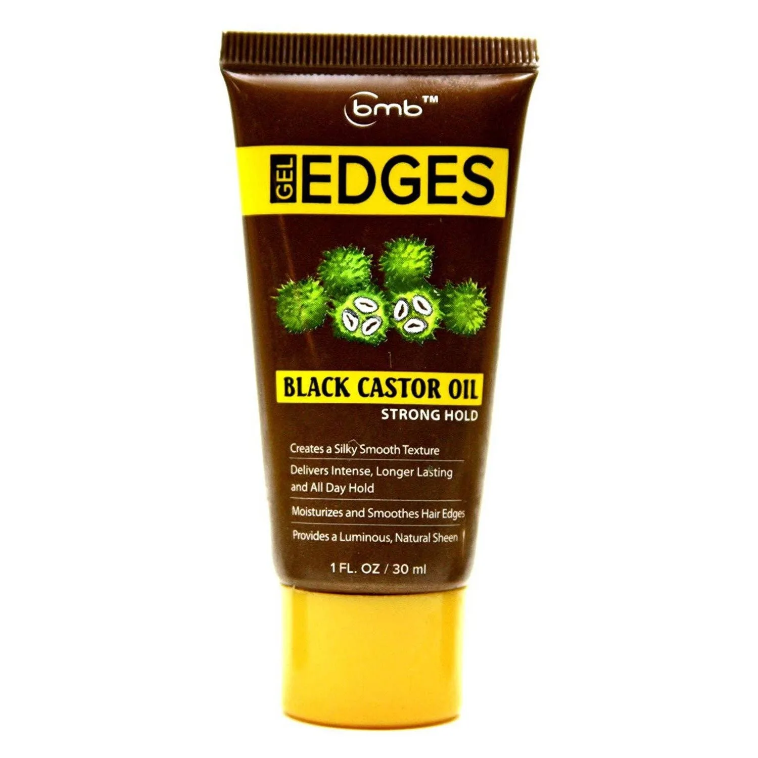 BMB Black Castor Oil Gel Edges Strong Hold Silky Smooth 1oz - Faire