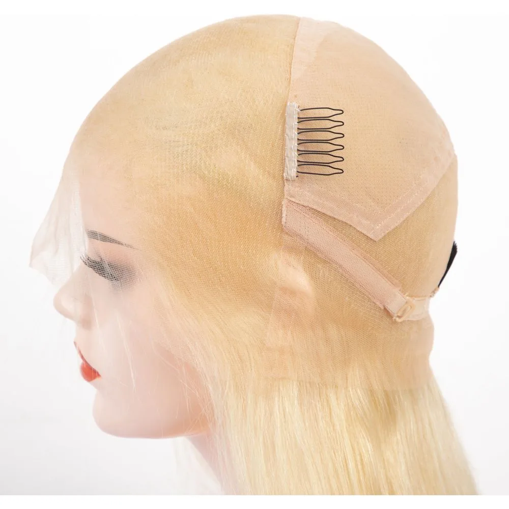 B & B Gold 100% Brazilian Human Hair 13x4 Lace Front Wig - 613 thumbnail 5