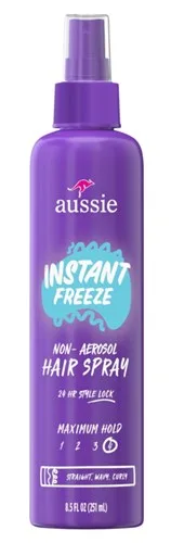 Aussie Hairspray Instant Freeze Non-Aero Max Hold 8.5oz<br>(Item#42529)<br><br>