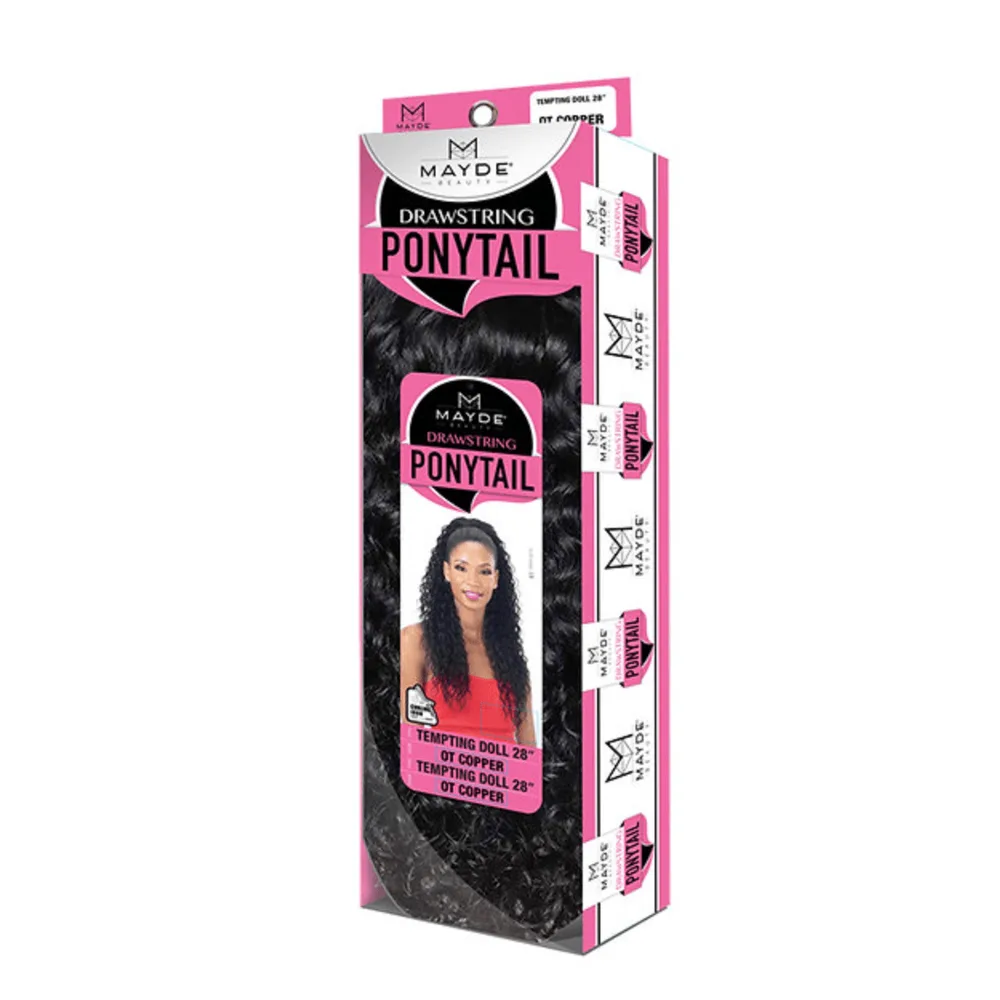 Mayde Beauty Synthetic Drawstring Ponytail – Tempting Doll 28” thumbnail 3