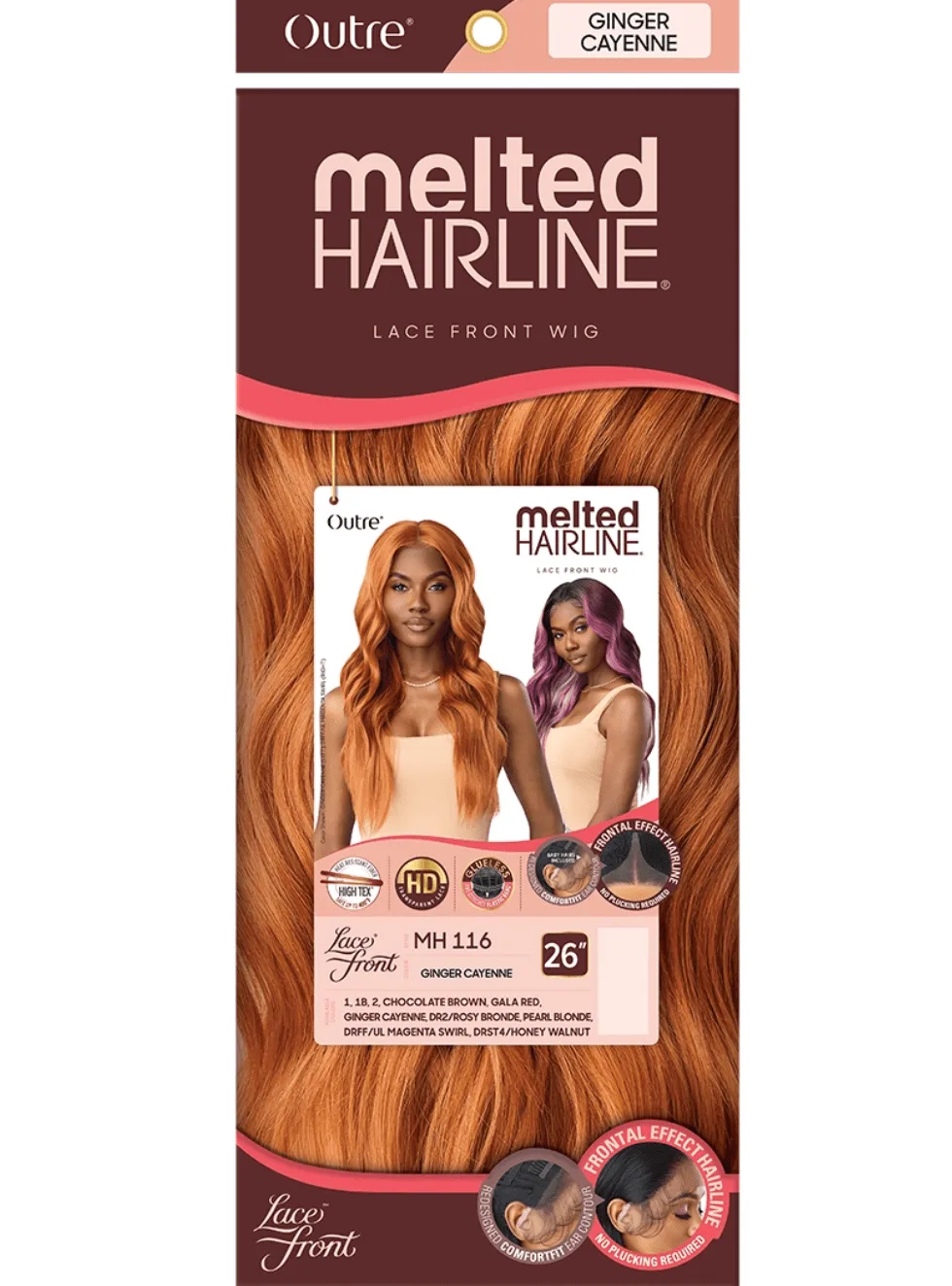 Outre Melted Hairline Synthetic HD Lace Front Wig – MH 116 thumbnail 8