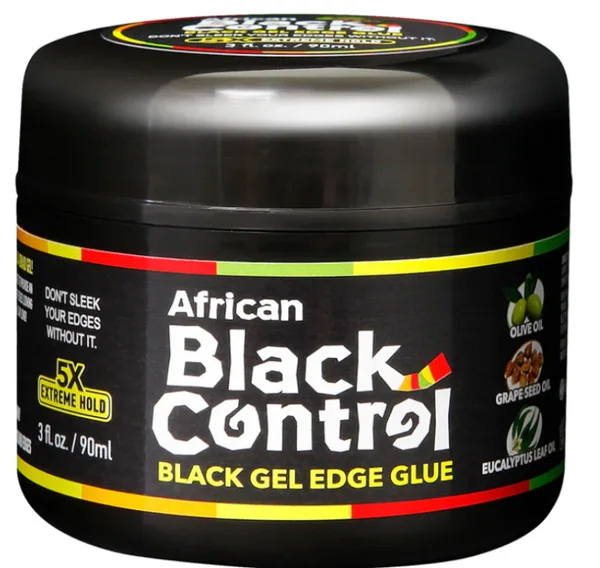 Hairobics African Black Control Black Gel Edge Glue