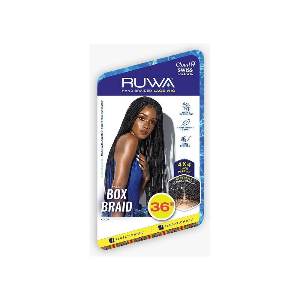 Sensationnel Cloud 9 RUWA 4x4 Synthetic Swiss Lace Wig - Box Braid 36" thumbnail 2