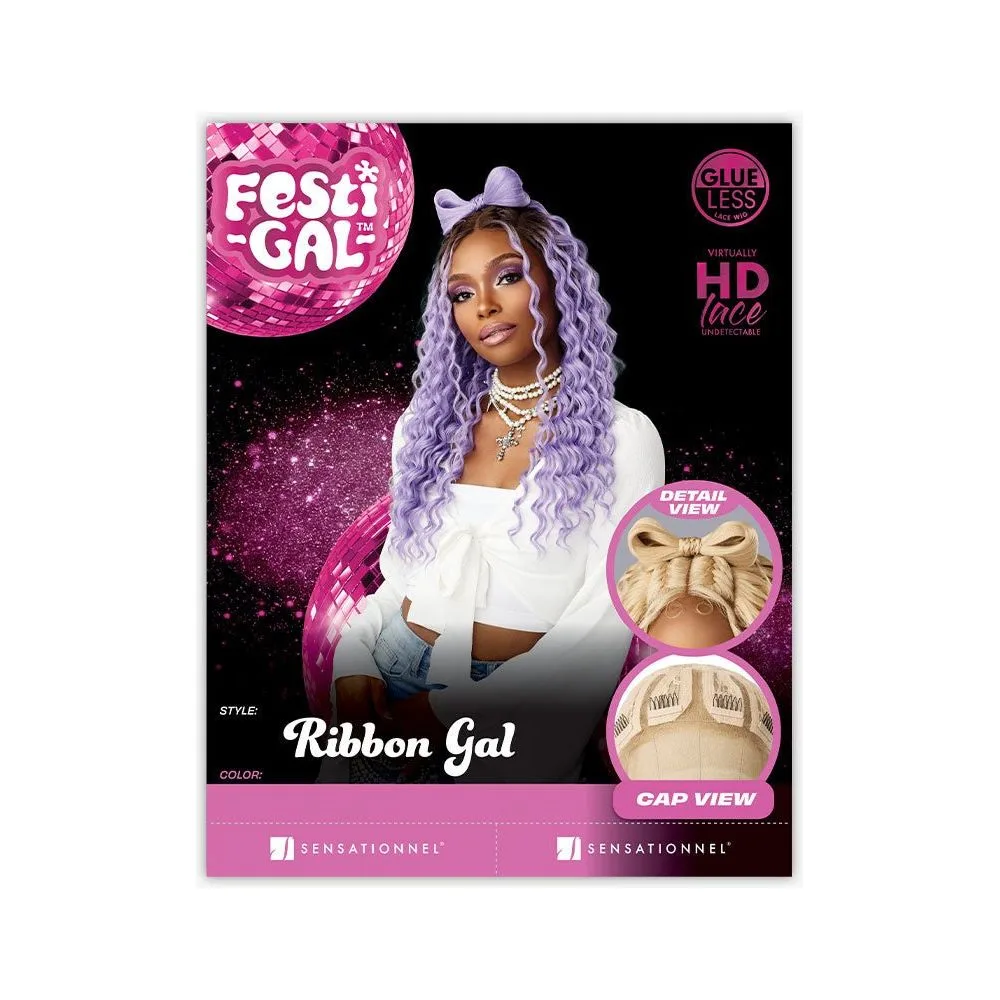 Sensationnel Shear Muse Festi-Gal Synthetic HD Lace Wig - Ribbon Gal thumbnail 9