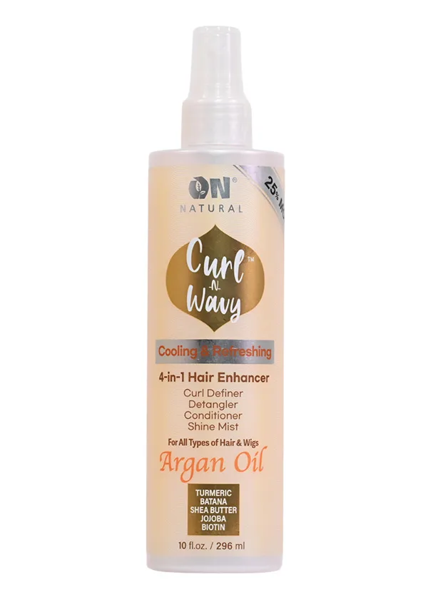 Next Image ON Curl-n-Wavy 4-In-1 Hair Enhancer -Argan Oil (10 oz) #29B