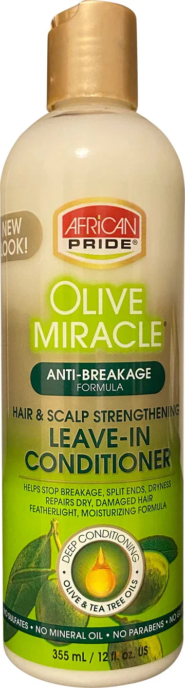 African Pride Olive Miracle Hair & Scalp Strengthening Leave-in Conditioner