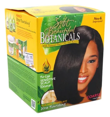 Soft & Beautiful Botanicals Relaxer Kit Coarse X 3 Packs