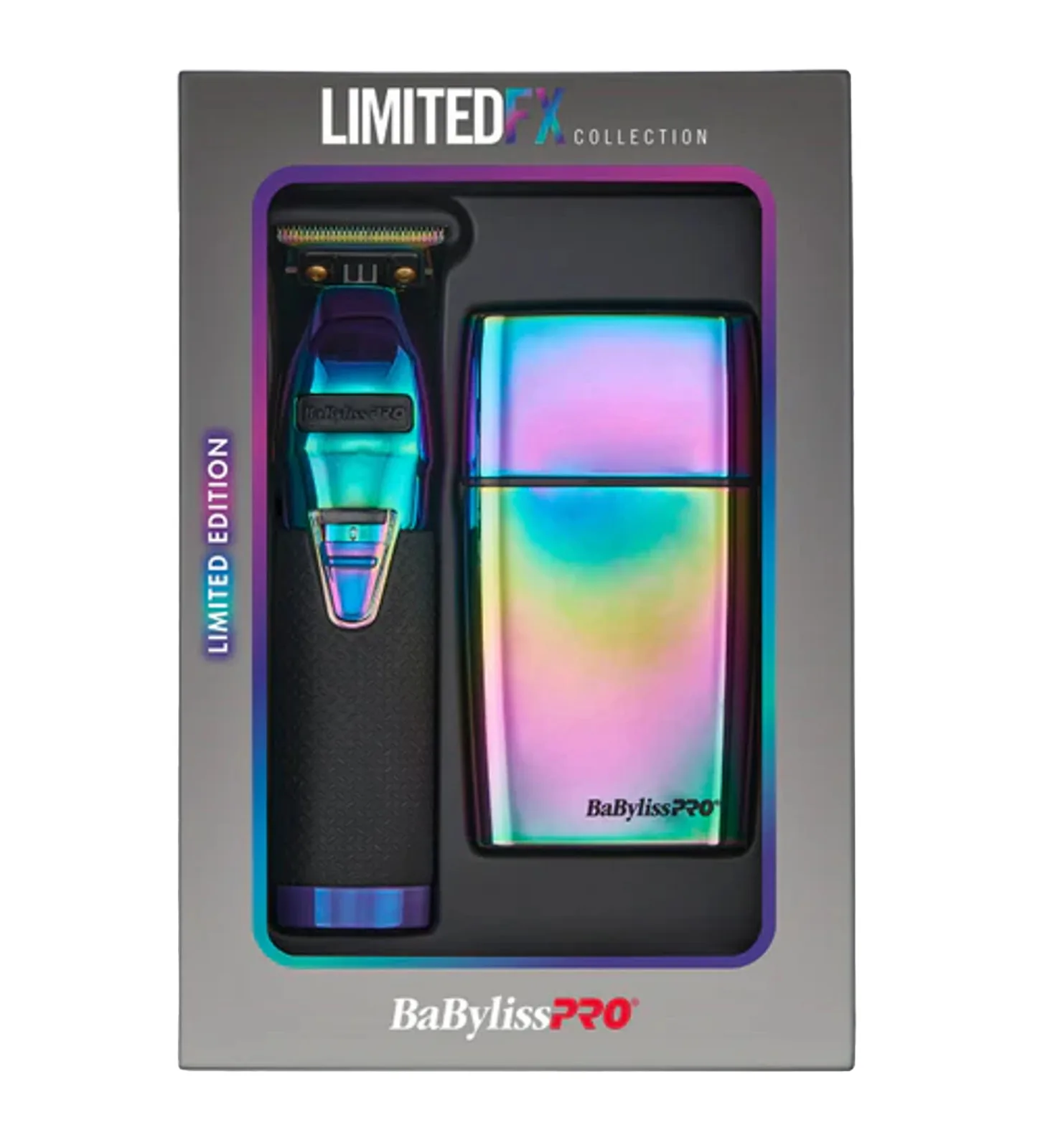 BaBylissPRO LimitedFX Iridescent Trimmer & Double-Foil Shaver Combo
