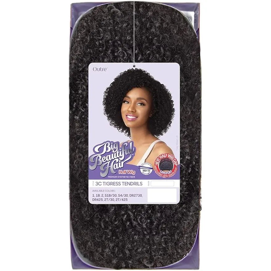 Outre Big Beautiful Hair Half Wig – 3C Tigress Tendrils thumbnail 5