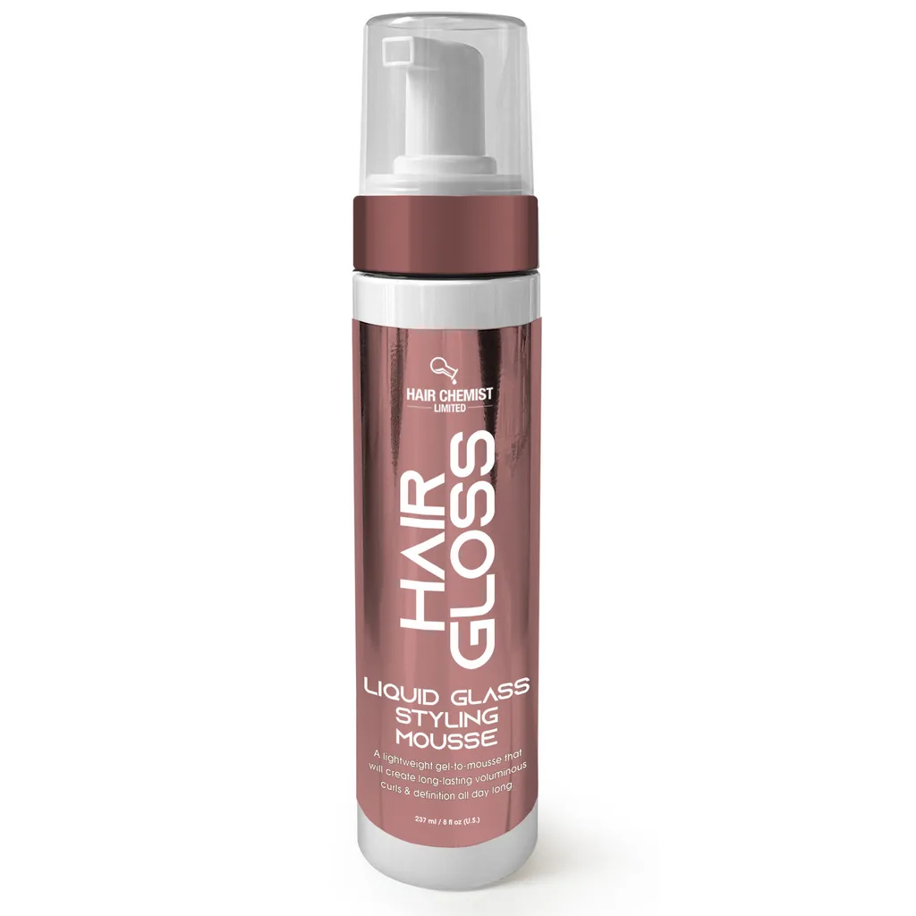 Hair Chemist Hair Gloss Liquid Glass Styling Mousse 8 oz.