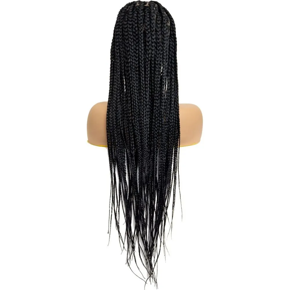 B & B Knotless Synthetic 100% Full HD Lace Wig - Square Box Braid alternate