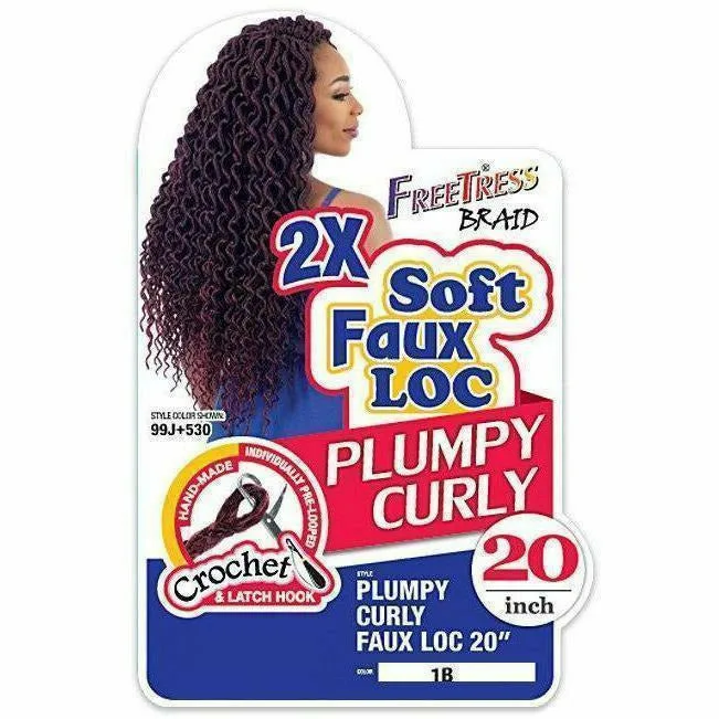 FreeTress: 2X Plumpy Curly Faux Loc 20" Crochet Braids thumbnail 4