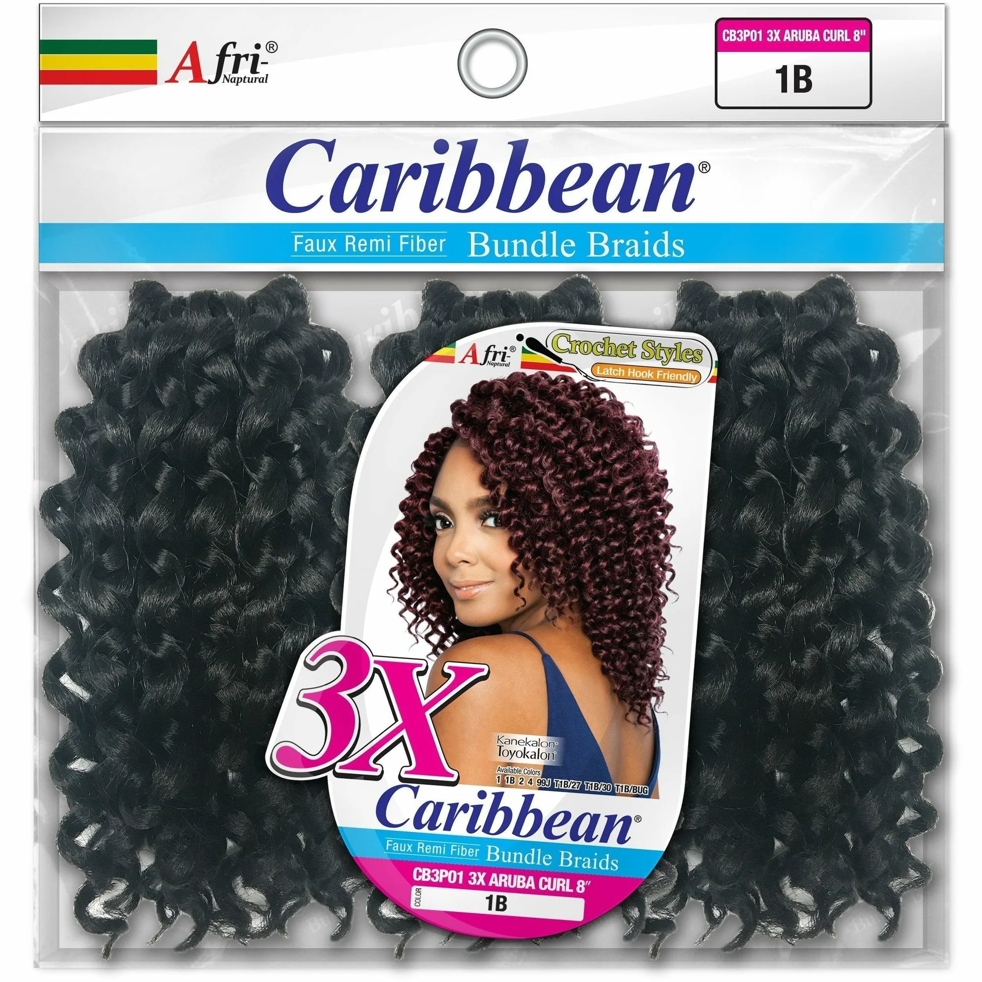 Afri-Naptural: Caribbean Bundle 3X Aruba Curl 8" (CB3P01) - FINAL SALE thumbnail 5