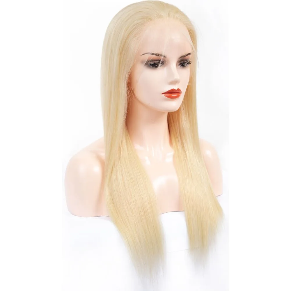 B & B Gold 100% Brazilian Human Hair 13x4 Lace Front Wig - 613 thumbnail 3