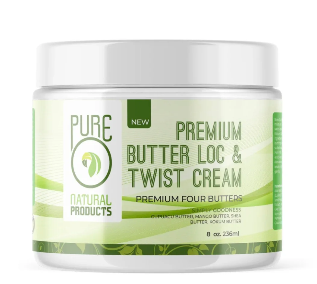 Pure O Natural Premium Butter Loc & Twist Cream (8 oz)