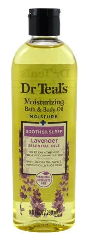 Dr Teals Bath & Body Oil Lavender Soothe & Sleep 8.8oz<br>(Item#11026)<br><br>