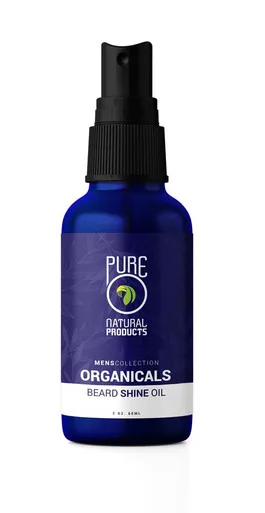 Pure O Natural Organicals Beard Shine & Moisturizer Oil - 2 oz