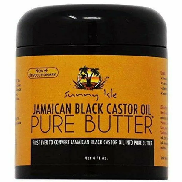 SUNNY ISLE JAMAICAN BLACK CASTOR OIL PURE BUTTER 4oz