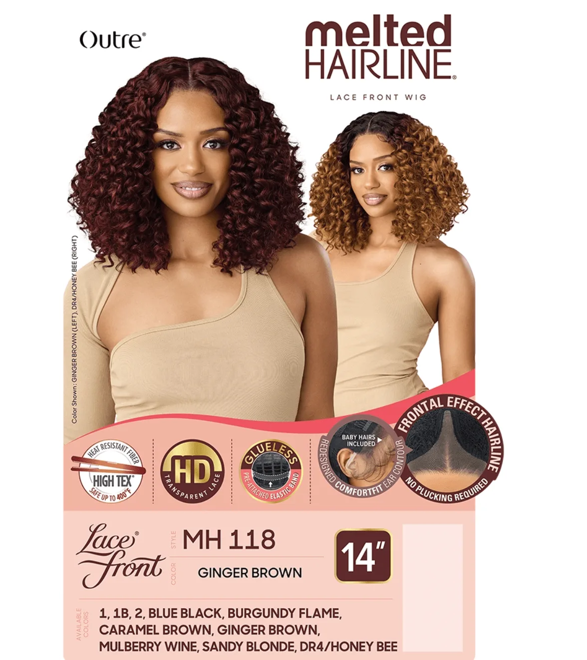 Outre Melted Hairline Synthetic HD Lace Front Wig – MH 118 thumbnail 7
