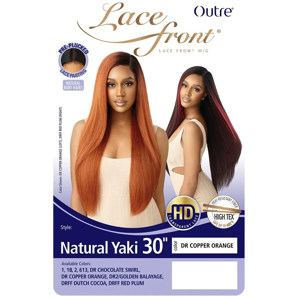 Outre Lace Front Synthetic Lace Wig - Natural Yaki 30" thumbnail 6