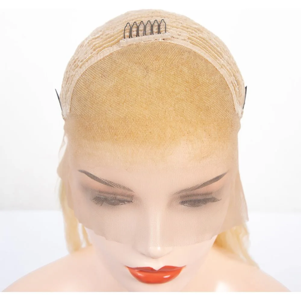 B & B Gold 100% Brazilian Human Hair 13x4 Lace Front Wig - 613 thumbnail 4