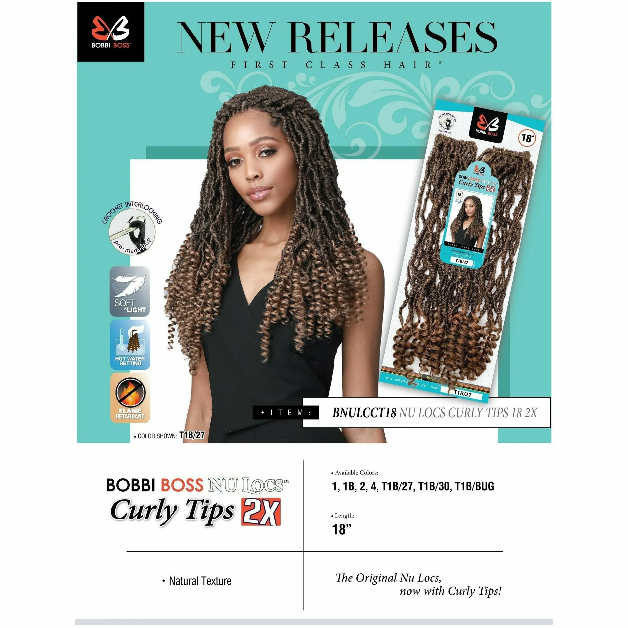 Bobbi Boss: 2x Nu Locs Curly Tips 18" thumbnail 4