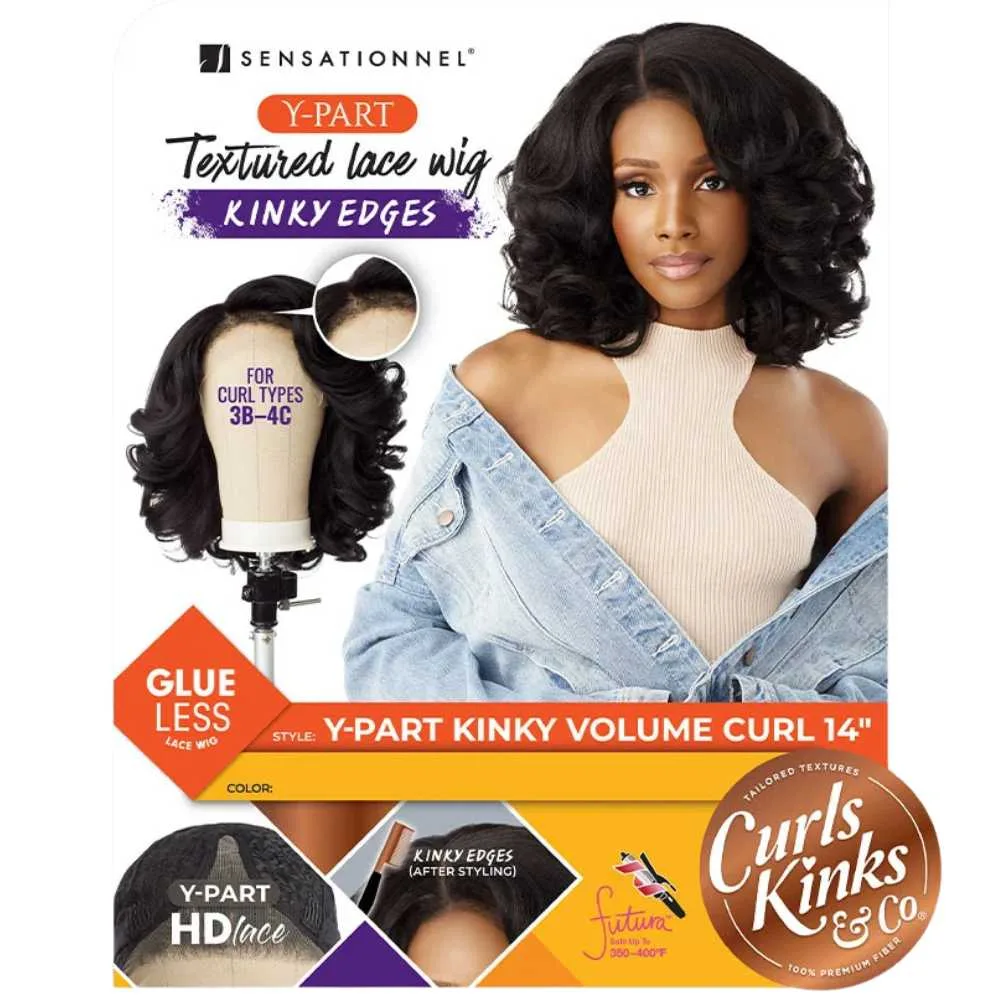 Sensationnel Kinky Edges Y-Part HD Lace Wig – Kinky Volume Curl 14" thumbnail 7