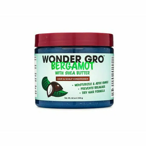 WonGro: Bergamot with Shea Butter Hair Grease Styling Conditioner 12oz