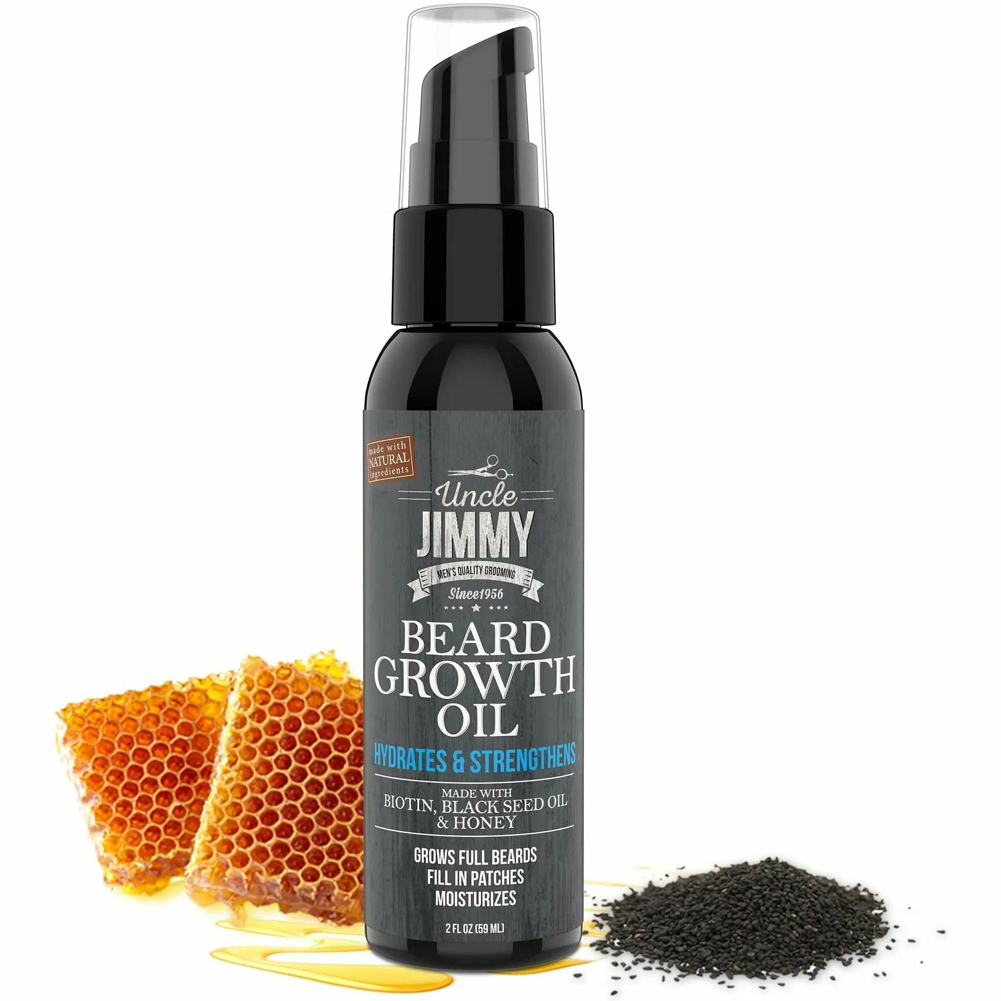 Uncle Jimmy Beard Growth Oil 2oz