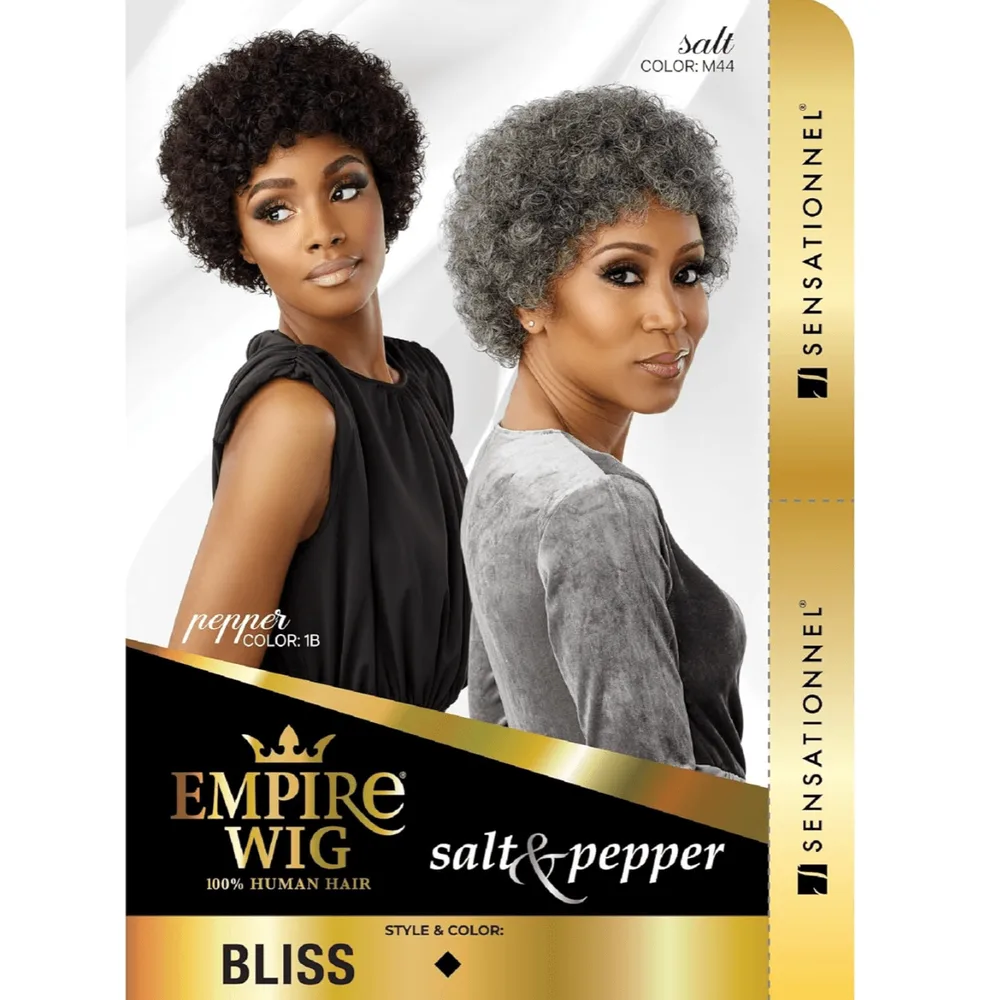 Sensationnel Empire Human Hair Wig Salt and Pepper - Bliss thumbnail 7