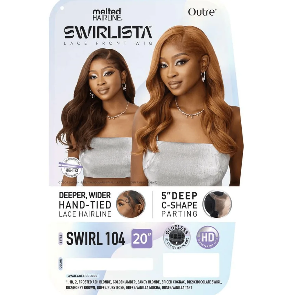 Outre Melted Hairline Swirlista HD Synthetic Lace Front Wig - Swirl 104 thumbnail 7
