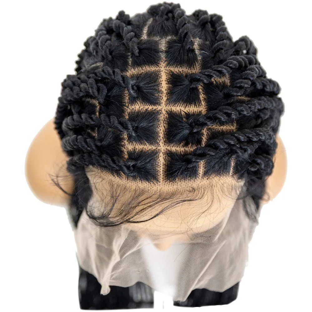 B & B Knotless Synthetic 100% Full HD Lace Wig - Senegal Twist 32" alternate