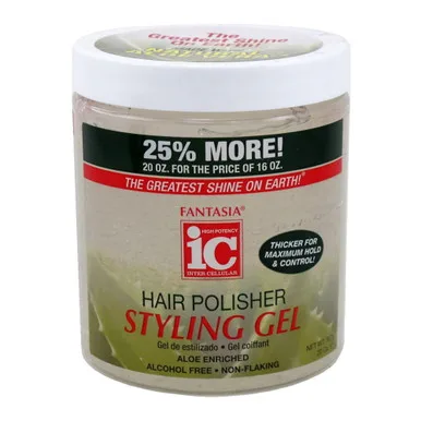 Fantasia IC Hair Polisher Styling Gel with Sparkle Lites 20Oz (567g)