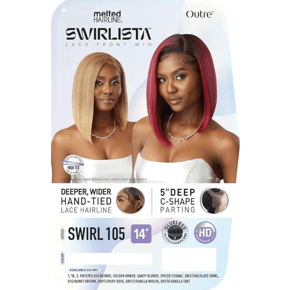 Outre Melted Hairline Swirlista HD Synthetic Lace Front Wig - Swirl 105 thumbnail 6