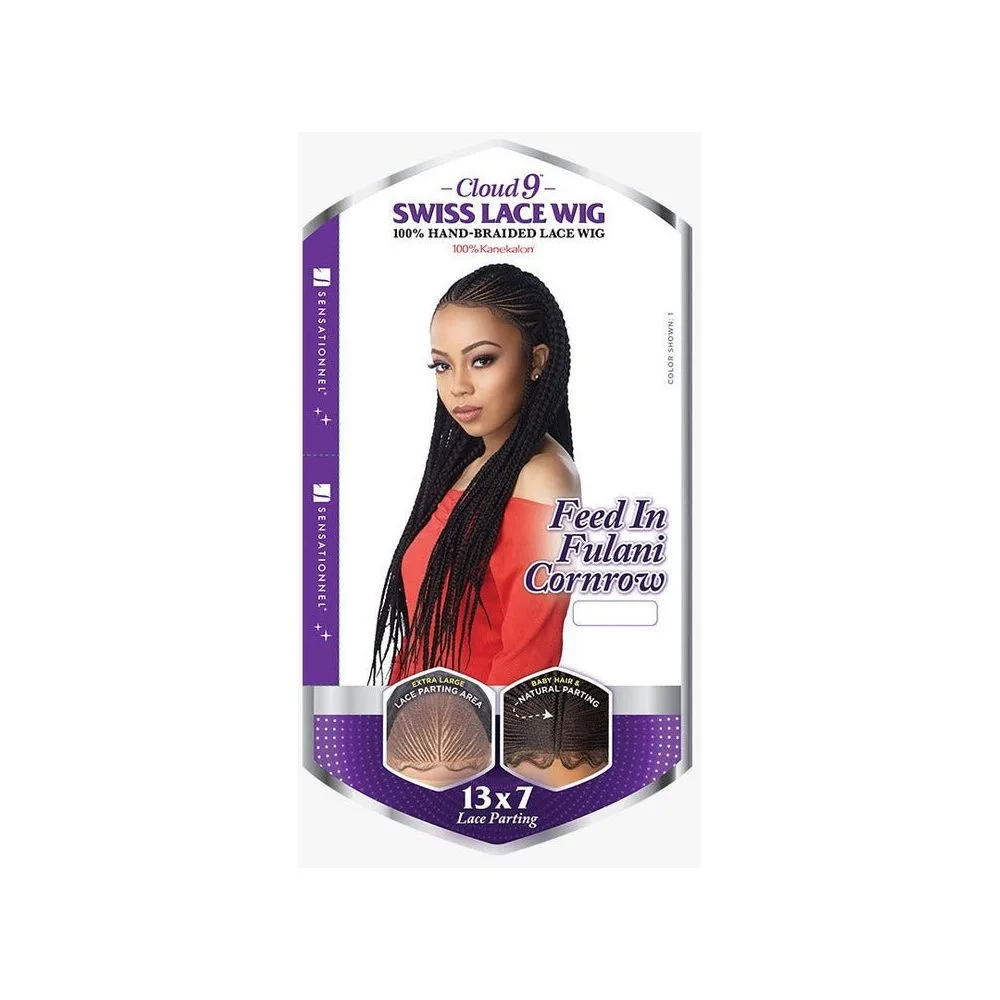 Sensationnel Cloud 9 13x7 Synthetic Lace Front Wig -  Feed In Fulani Cornrow thumbnail 2