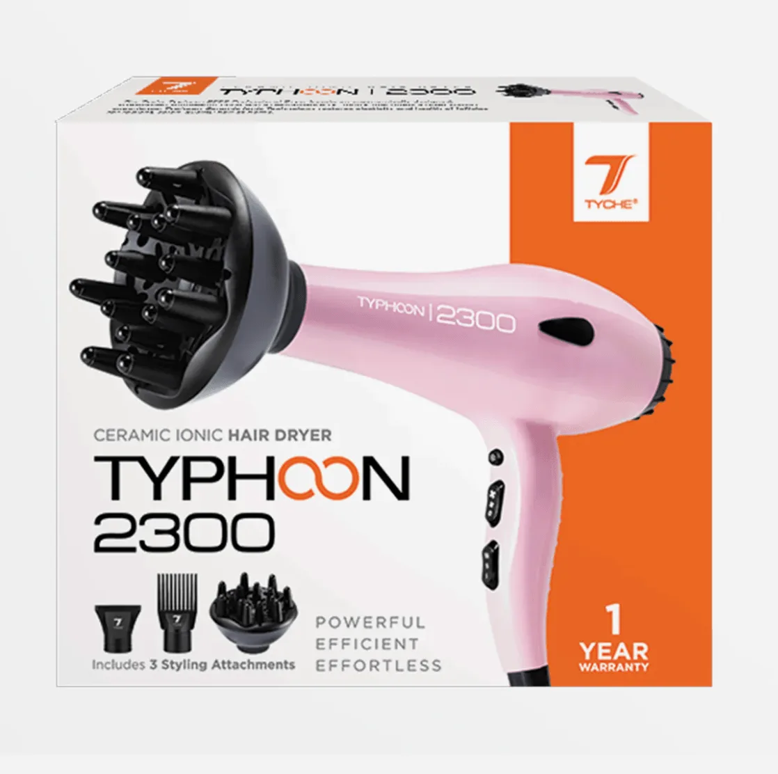 Nicka K Typhoon 2300 Ceramic Hair Dryer – Pink thumbnail 2