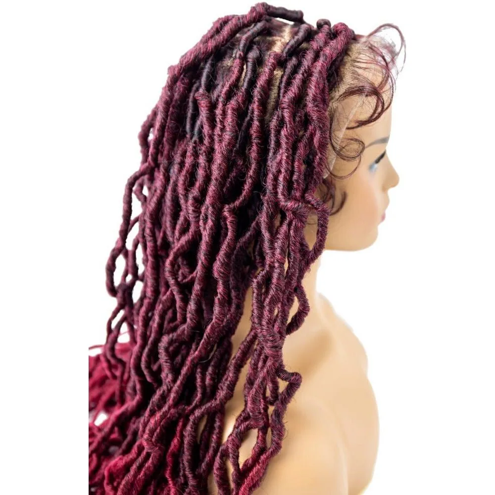 B & B Knotless Synthetic 100% Full HD Lace Wig - Knotless Loc alternate