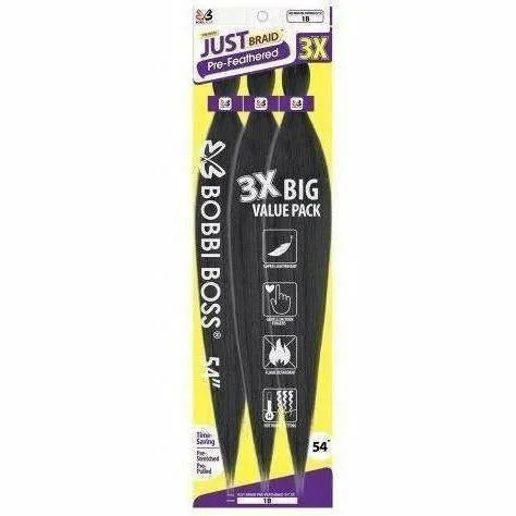 Bobbi Boss: 3X Just Braid Pre-Feathered 54" - FINAL SALE thumbnail 2