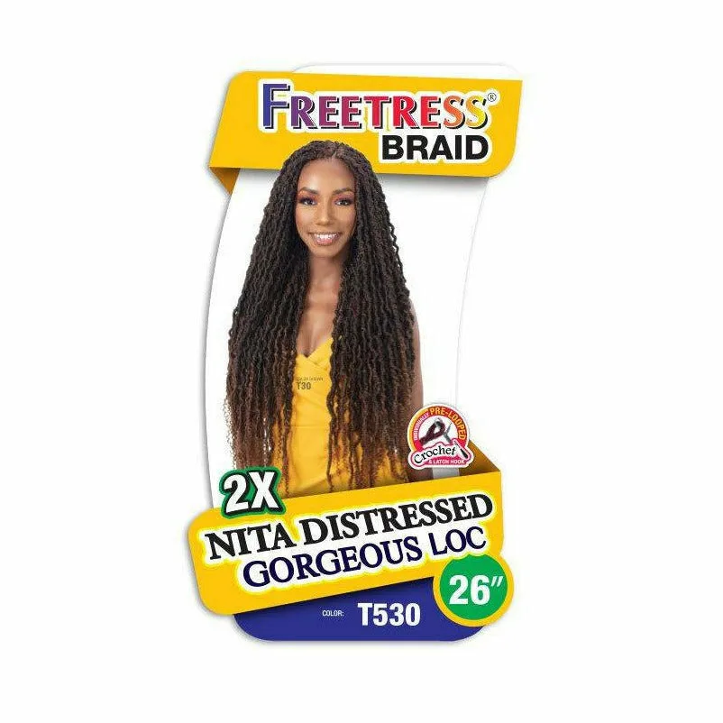 FreeTress: 2X Nita Distressed Gorgeous Loc 26'' Crochet Braids thumbnail 4