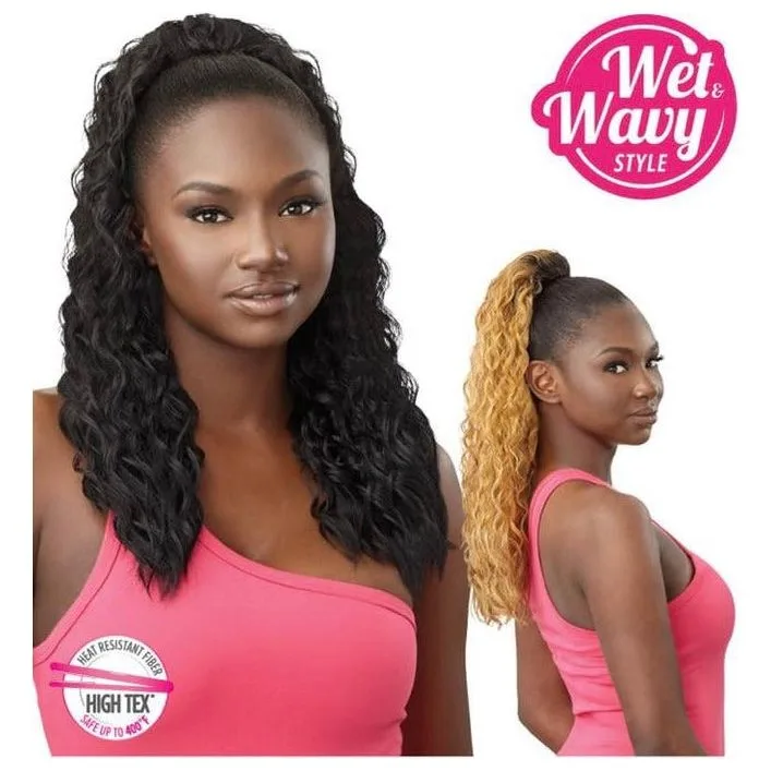 Outre Pretty Quick Synthetic Drawstring Ponytail - Natural Wave 22" thumbnail 5