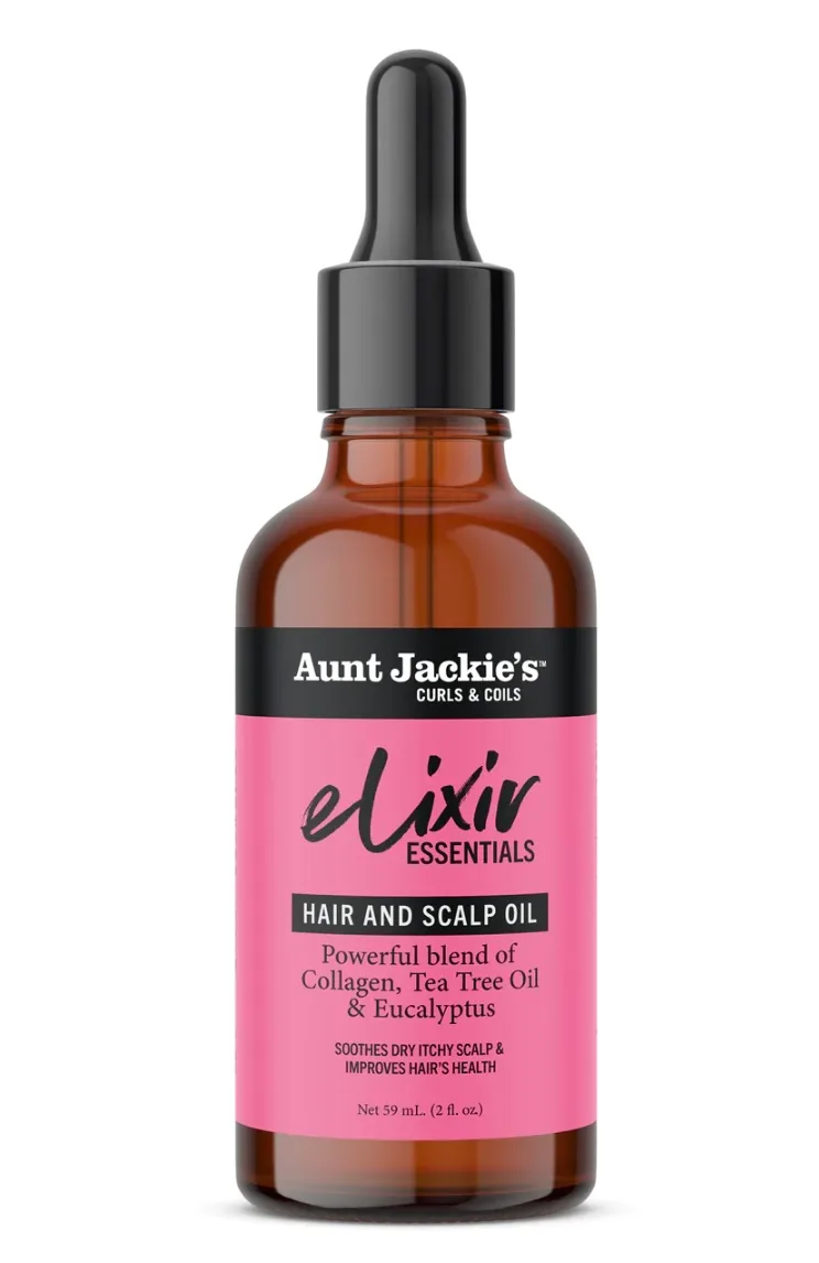 Aunt Jackie's Elixir Essentials Hair & Scalp Oil - Collagen, Tea Tree Oil & Eucalyptus